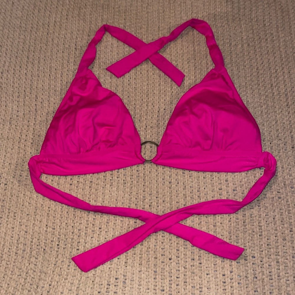 Bisou Bisou hot pink bikini top D